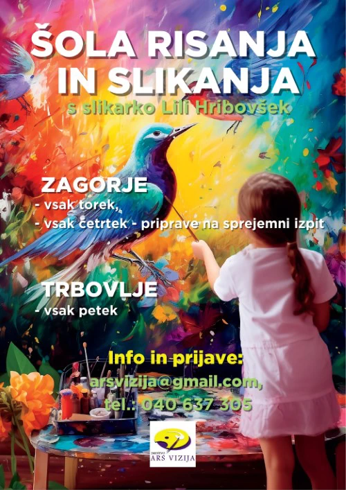 Društvo Ars vizija: Šola risanja in slikanja