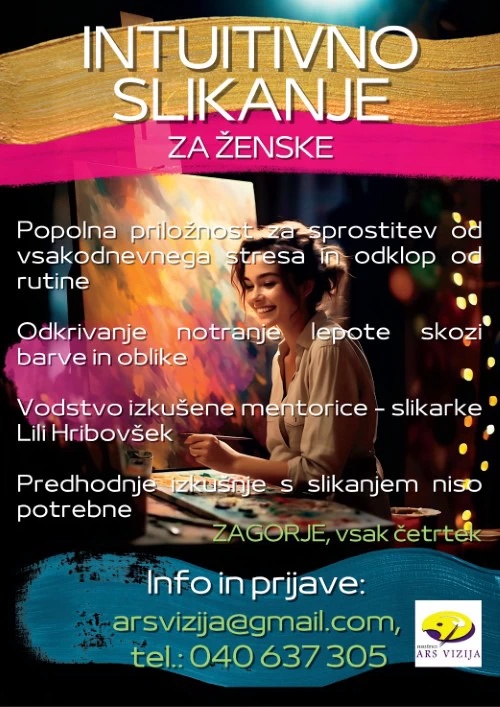 Društvo Ars vizija: Intuitivno slikanje za ženske