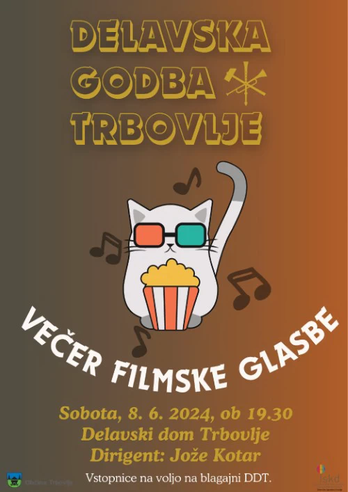 Koncert Delavske godbe Trbovlje: Večer filmske glasbe