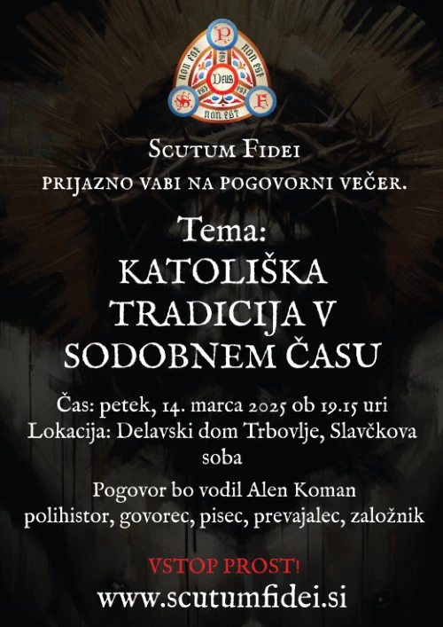 Pogovorni večer Katoliška tradicija v sodobnem času