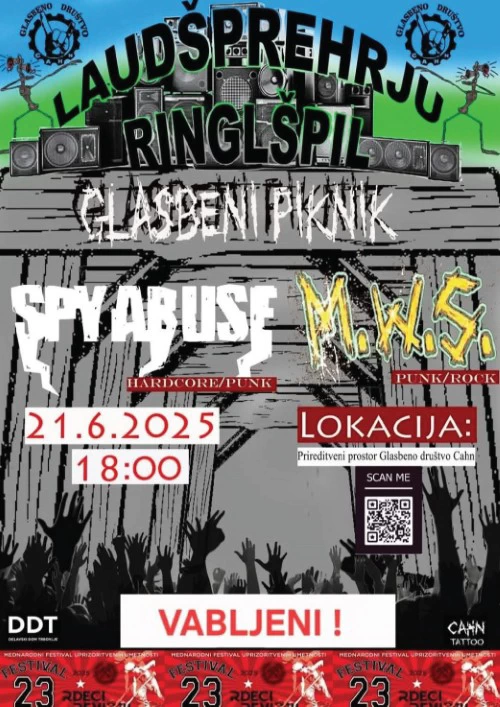 Glasbeni piknik s Spy Abuse in M.W.S.